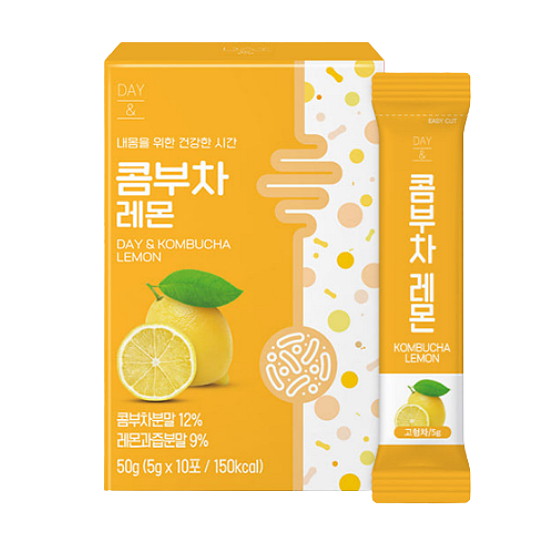 참앤들황토농원 데이앤 콤부차 레몬 10T (5개)