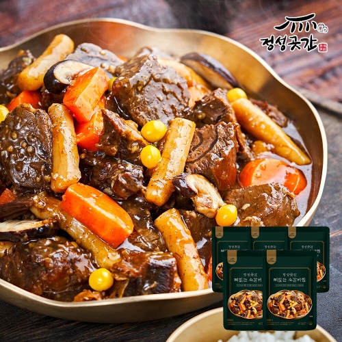 정성곳간 강순의 명인의 뼈없는 소갈비 찜 500g (5개)_이미지