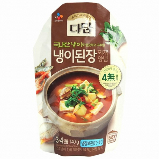 CJ제일제당 다담 냉이 된장찌개 양념 140g (3개)_이미지