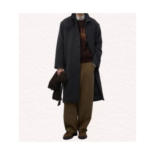 MAN 울 블렌디드 발마칸 롱 코트 DARK BROWN / SBE3M10011 SBE3M10011DR 281