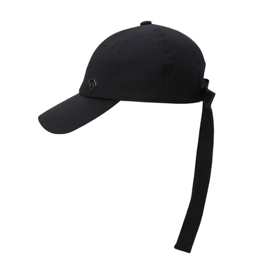 데상트골프 에센셜 리본 탈부착 볼캡 DQ12WFCP11_BLKG_이미지