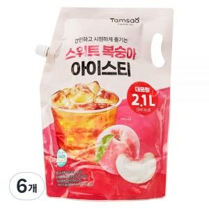 탐사 스위트 복숭아 아이스티 2.1L (6개)_이미지