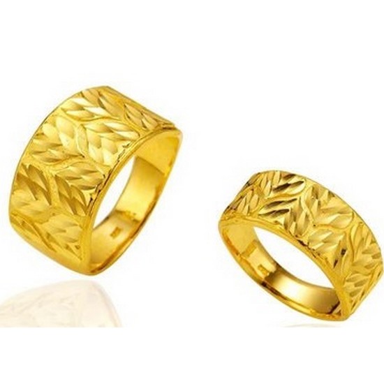 한국금다이아몬드 반지 나뭇잎 컷팅 커플링 18.75g