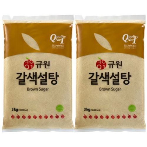 큐원 갈색설탕 3kg이미지입니다. 누르면 해당 게시물로 새창이동합니다.