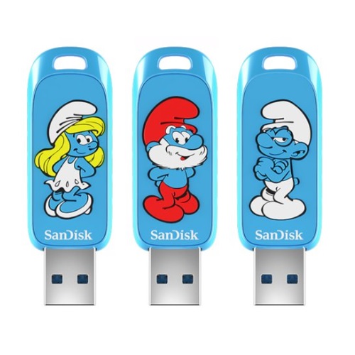 Sandisk 스머프 USB 에디션 해외구매 (128GB)_이미지