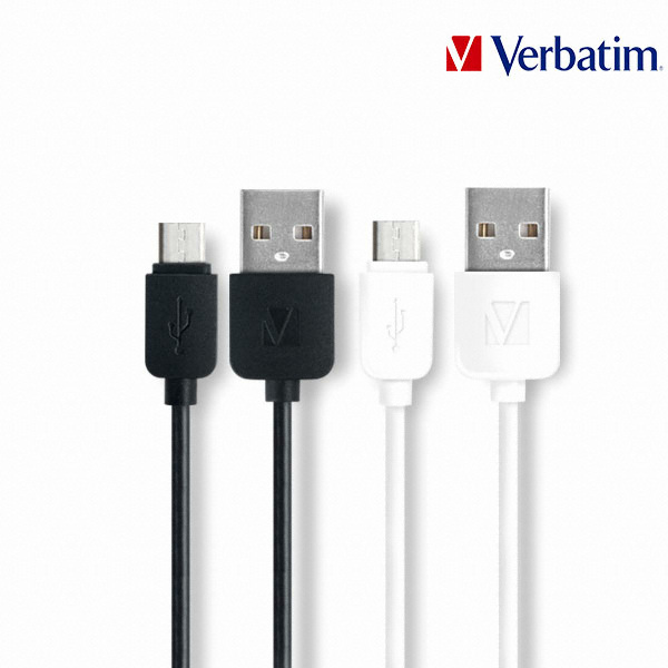 버바팀 라운드 마이크로5핀 2.4A 고속충전 케이블 (2m)