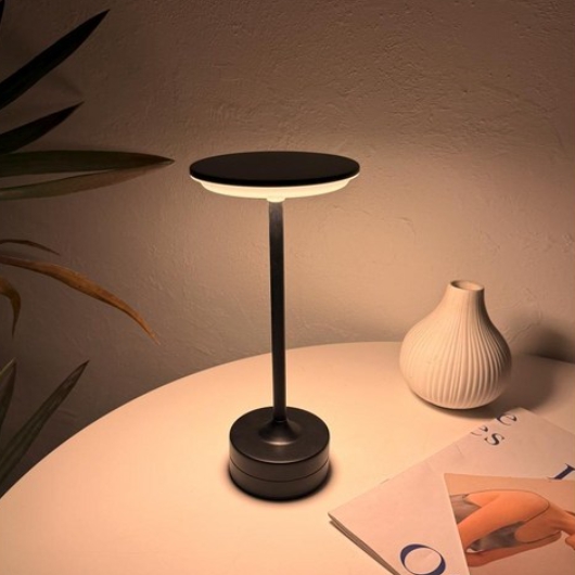 LED 땡스투 미드센추리 메탈릭 무선 스탠드 터치 무드등