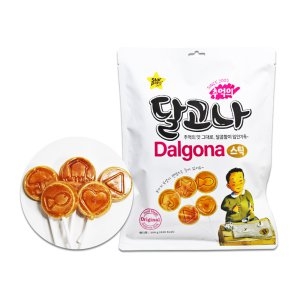 한울 달고나 1봉 200g 막대사탕/롤리팝/사탕/스틱캔디_이미지
