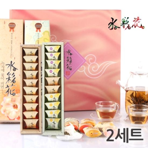 수채화 꽃피는차 선물세트 1호
