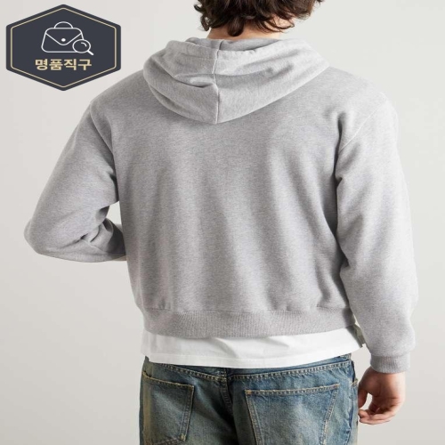 셀린느 B0081933437 LOGOAPPLIQUED 코튼-저지 집업 후드 RY0HG670Q