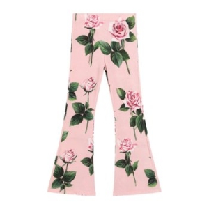 돌체앤가바나 주니어 플레어 플로럴 프린트 핑크 팬츠 L5JPD8K FSG9XHF5IZ