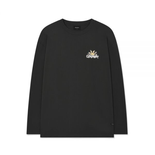  커버낫 남성 롱슬리브 라이징 선 그래픽 차콜 AS857311