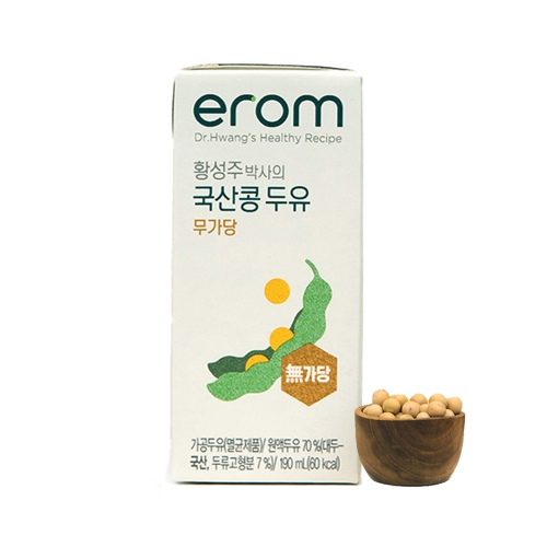 이롬 황성주 국산콩 두유 무가당 190ml (16개)_이미지