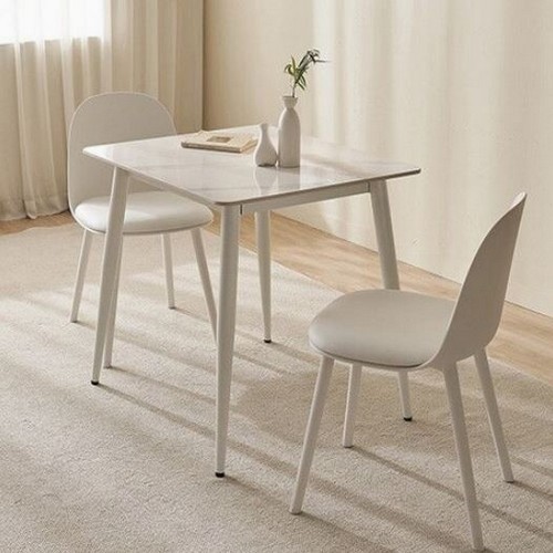 잉글랜더 메사 크레용 통세라믹 식탁 800 (의자2개)_이미지