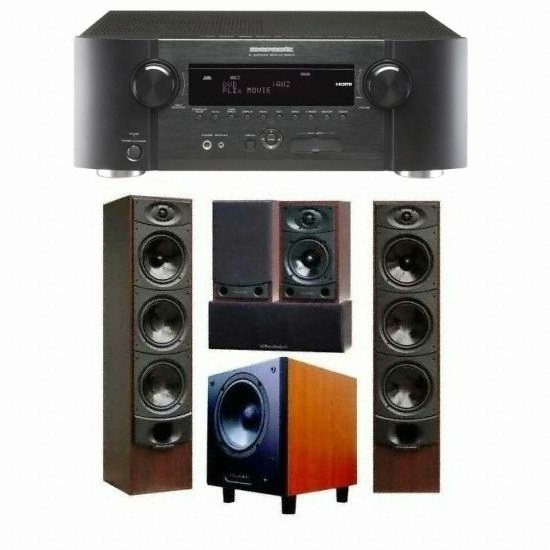 와피데일 XR-5000 5.1채널 + 마란츠 AV리시버 (SR5003, WH-210)_이미지
