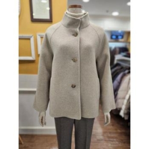 BCBG 세이브존01 하이넥 싱글 핸드메이드 코트 B5DAH831 S43189925