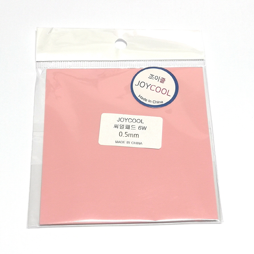 조이쿨 써멀패드 PINK 6W (0.5mm)_이미지