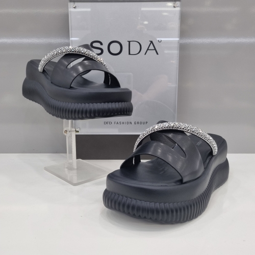 소다 여성 샌들 FRD50006 6CM 블랙_이미지