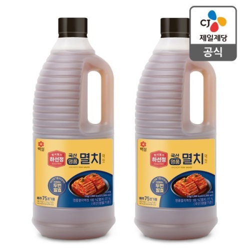 CJ제일제당 하선정 국산 명품 멸치액젓 3kg