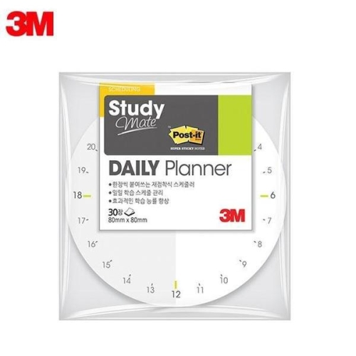 셀러허브 3M 스터디메이트 데일리 DAY1 플래너노트 포스트잇 3개 S7530220