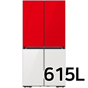 삼성전자 비스포크 키친핏 프리즘360+글램 <b>RF60DB9KF1AP</b> (레드+화이트)
