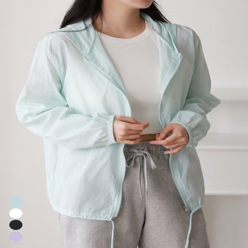 올리비에스클로젯 베이직 바람막이 후드 점퍼_O2603JP008A