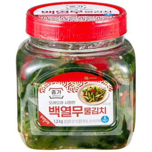 대상 종가 백열무물김치 1.2kg (3개)