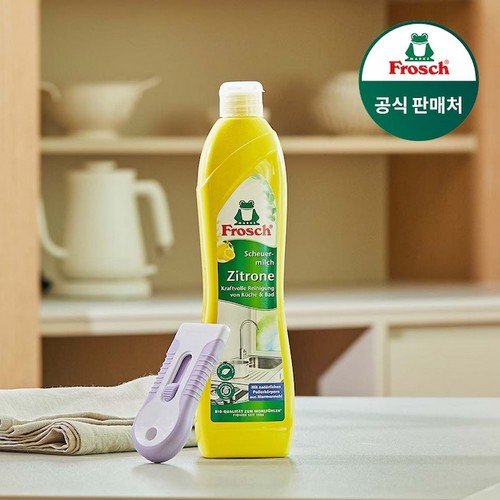 프로쉬 레몬 인덕션 클리너 500ml + 전용 스크래퍼 (1개)_이미지