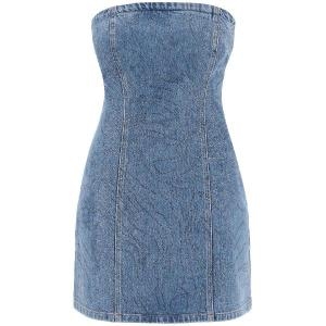  테이트 RO 1126361468/1468 denim mini dress with rhin