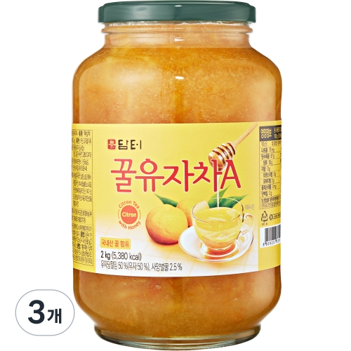 담터 꿀유자차A 2kg (3개)