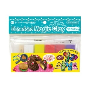 도너랜드 칼라 요술점토 10색 지우개 만들기 찰흙