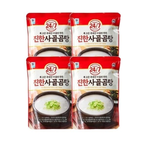 사조대림 대림선 24/7 진한 사골곰탕 500g (4개)