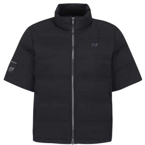 마스터바니에디션 솔리드 반팔 구스다운 점퍼 421D1JP001 (BK, 블랙)_이미지