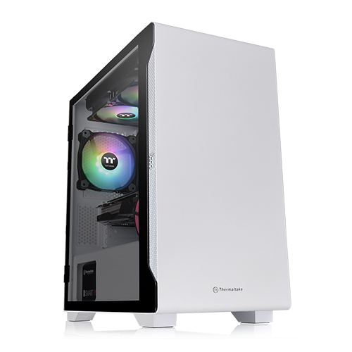 써멀테이크 S100 강화유리 (스노우)_이미지