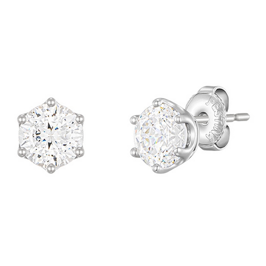 제이에스티나 WHITEMOND 1캐럿 귀걸이 JJLJEQ4BS351SW000_이미지