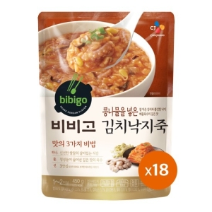 CJ제일제당 비비고 김치낙지죽 450g [18개] 상품이미지