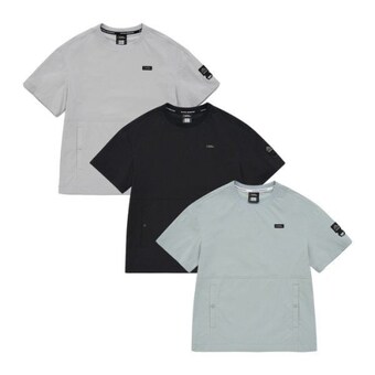 내셔널지오그래픽 K242UTS810 어드벤처 매너티 우븐 반팔 CARBONBLACK
