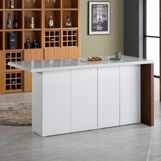 아이앤 로리스 ㄱ형 인조대리석 홈바 식탁 1800 (의자별도)_이미지