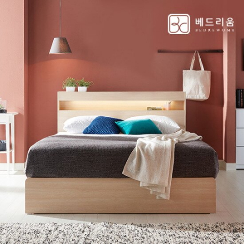 베드리움 시그널 서랍 LED침대 SS (듀얼쿠션유로탑독립)_이미지