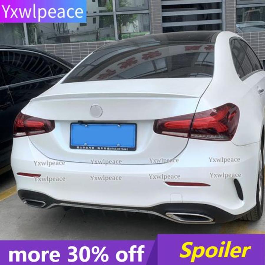 후방 트렁크 스포일러 메르세데스 A 클래스 W177 2019-2021 A180 해치백 자동차 테일 윙