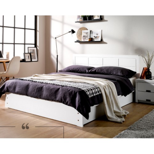 르메르침대 체크패턴 침대 S (매트별도)_이미지