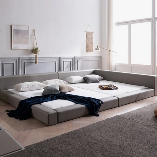 아이홈가구 라샘 비플렛 저상형 패밀리침대 SS+Q (본넬스프링)_이미지