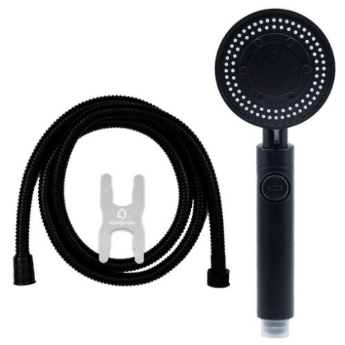 홈다움 블랙 몬스터 다기능 샤워기 + 샤워호스 1.5m