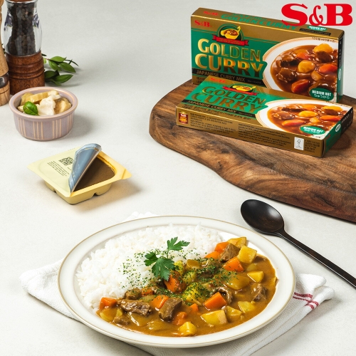 S&B 에스비 골든카레 중간맛 220g (6개)_이미지