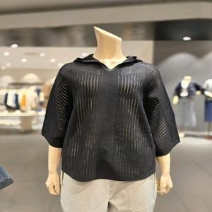  보니스팍스 B1G22KPO660 가오리 후드 린넨 혼방 니트