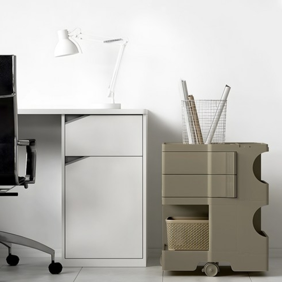  하비티 무빙 이동식 수납장 회전서랍 2단 트롤리