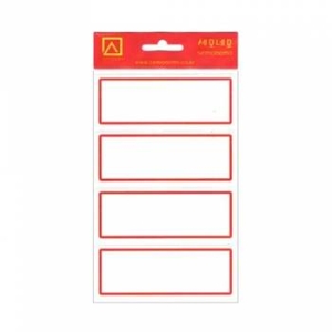 세모네모 1000 일반견출지 10-201R 적색 10매 / 87X34_이미지