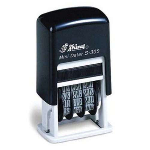 6단숫자넘버링 샤이니 자동스탬프 S-309 잉크패드내장