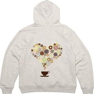 패션 JHQSYQ3W_51HD 뒷면 하트 도넛 커피 한잔 의류 프린팅