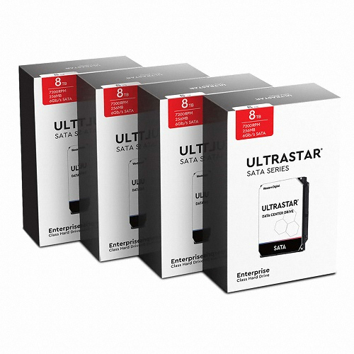 Western Digital Ultrastar DC HC510 박스 패키지 7200/256M HUH721008ALE600 (4x8TB)